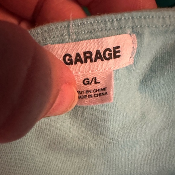 Garage Blue Halter Crop Top – Size Large - Picture 6 of 8